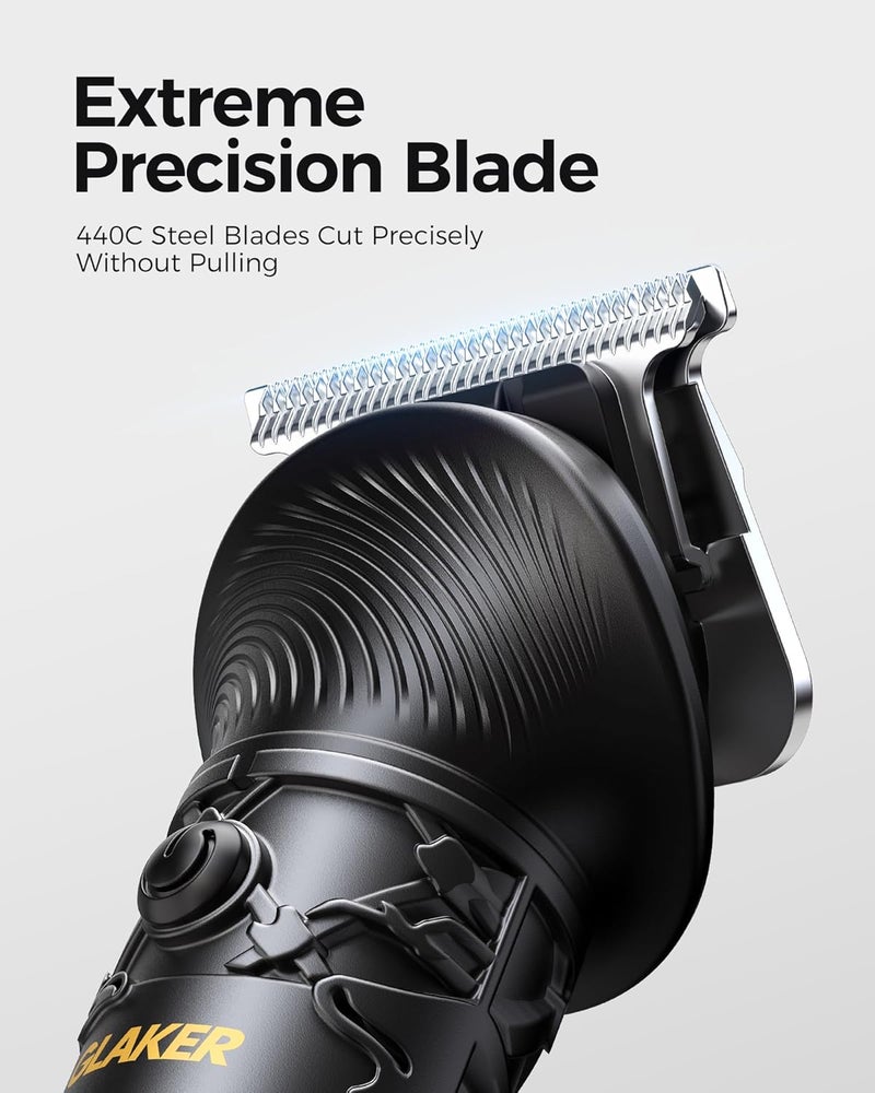 GLAKER Beard Trimmer for Men, Electric Razor for Body, Face, Mustache, Ear, Nose Hair Trimmer, Cordless Hair Clippers 17 Pieces 6-in-1 Shavers for Mens Grooming Kit, Gifts for Men - Image 3